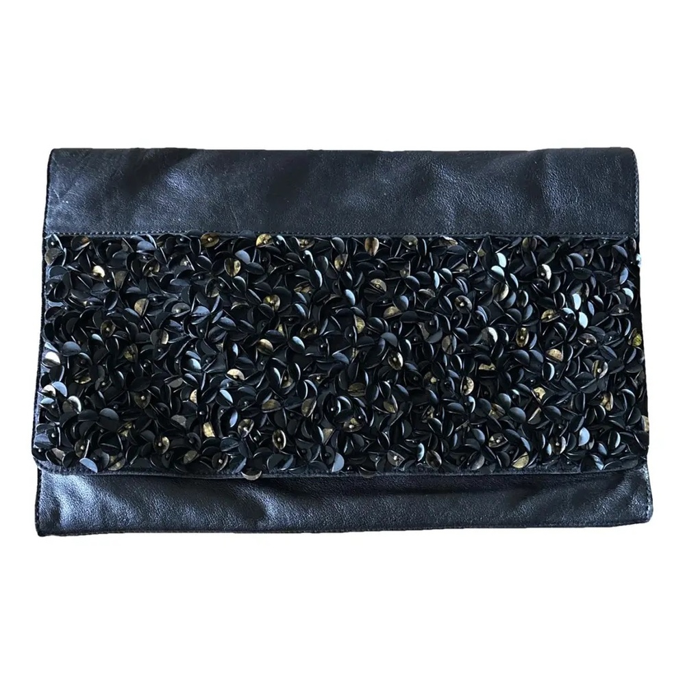 HTF! NWT AllSaints ~ BOLSHEVIK ~ Oversized Clutch Genuine Leather